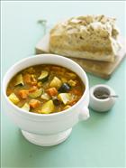 Spicy veggie soup 